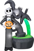 Jack Skull and Halloween Town Fountain Light Show