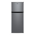 Galanz 4.6. Cu ft Two Door Mini Refrigerator with Freezer, Stainless Steel