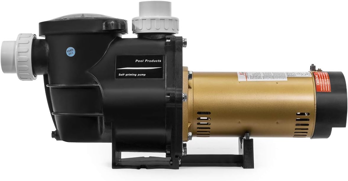 XtremepowerUS 2HP In-Ground Swimming Pool Pump Variable Speed 2" Inlet 230V High Flo w/ Slip-On Fitting