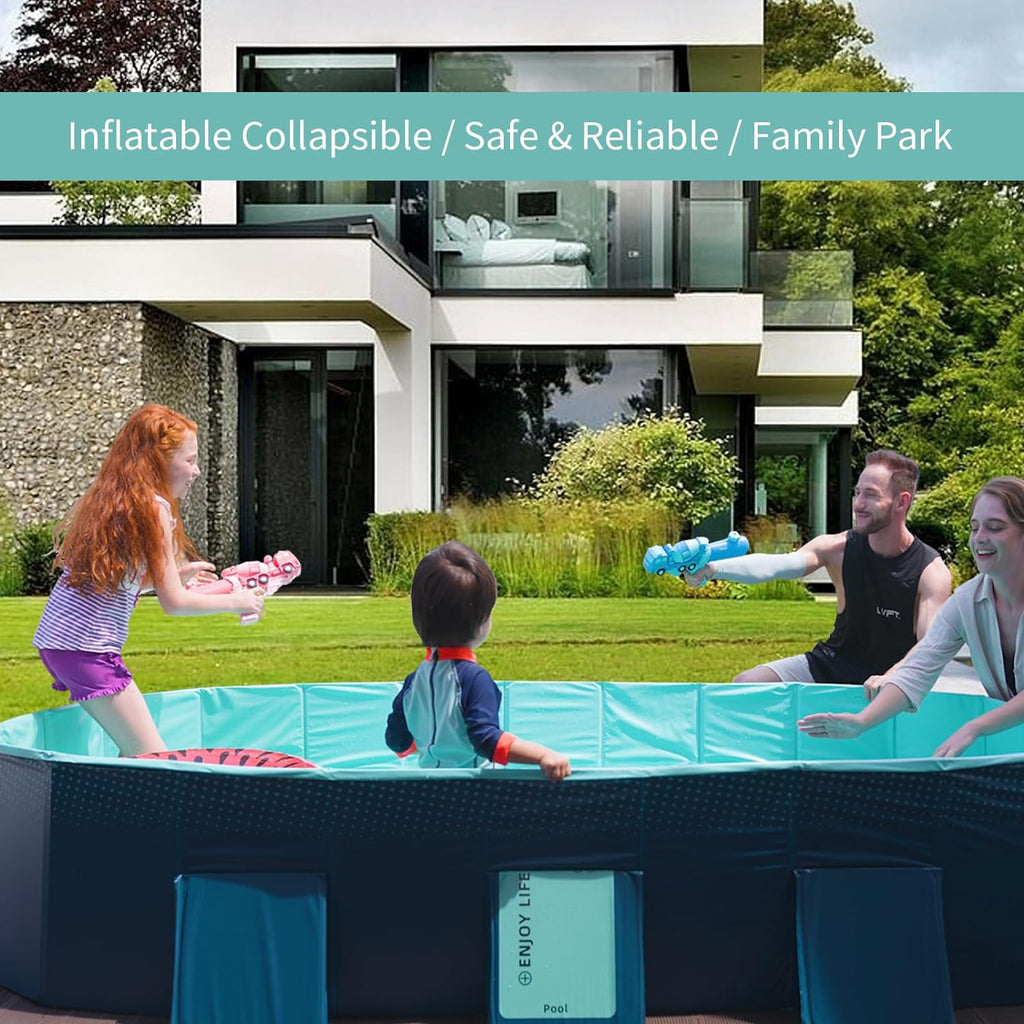 Foldable Non-Inflatable Kids' and Adults' Outdoor Swimming Pool